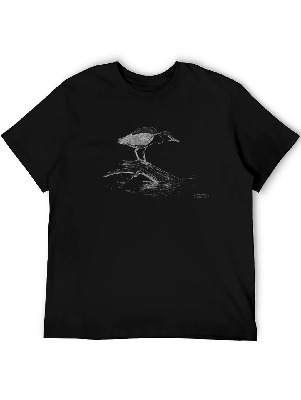 Bird Graphic Black T-Shirt