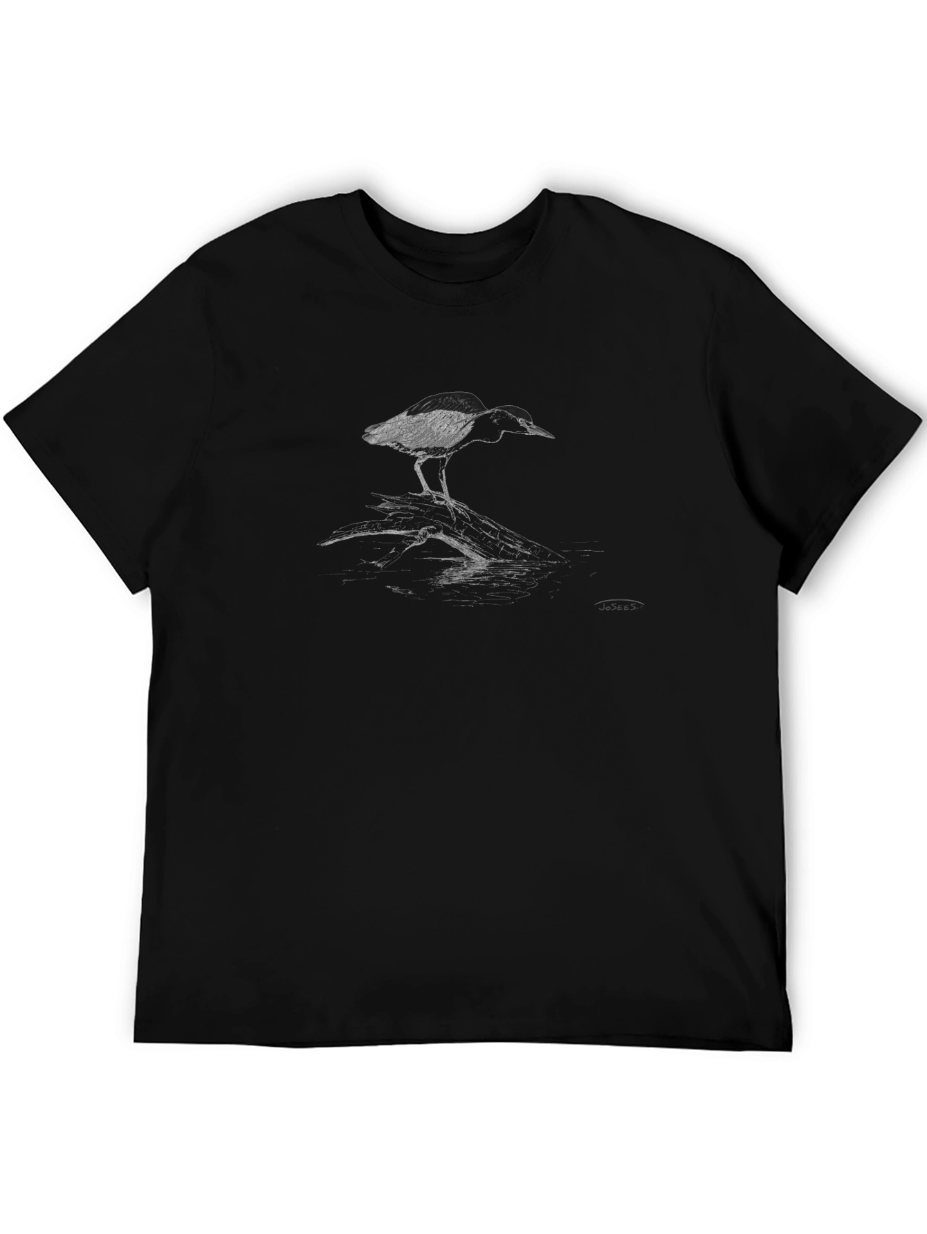 Bird Graphic Black T-Shirt