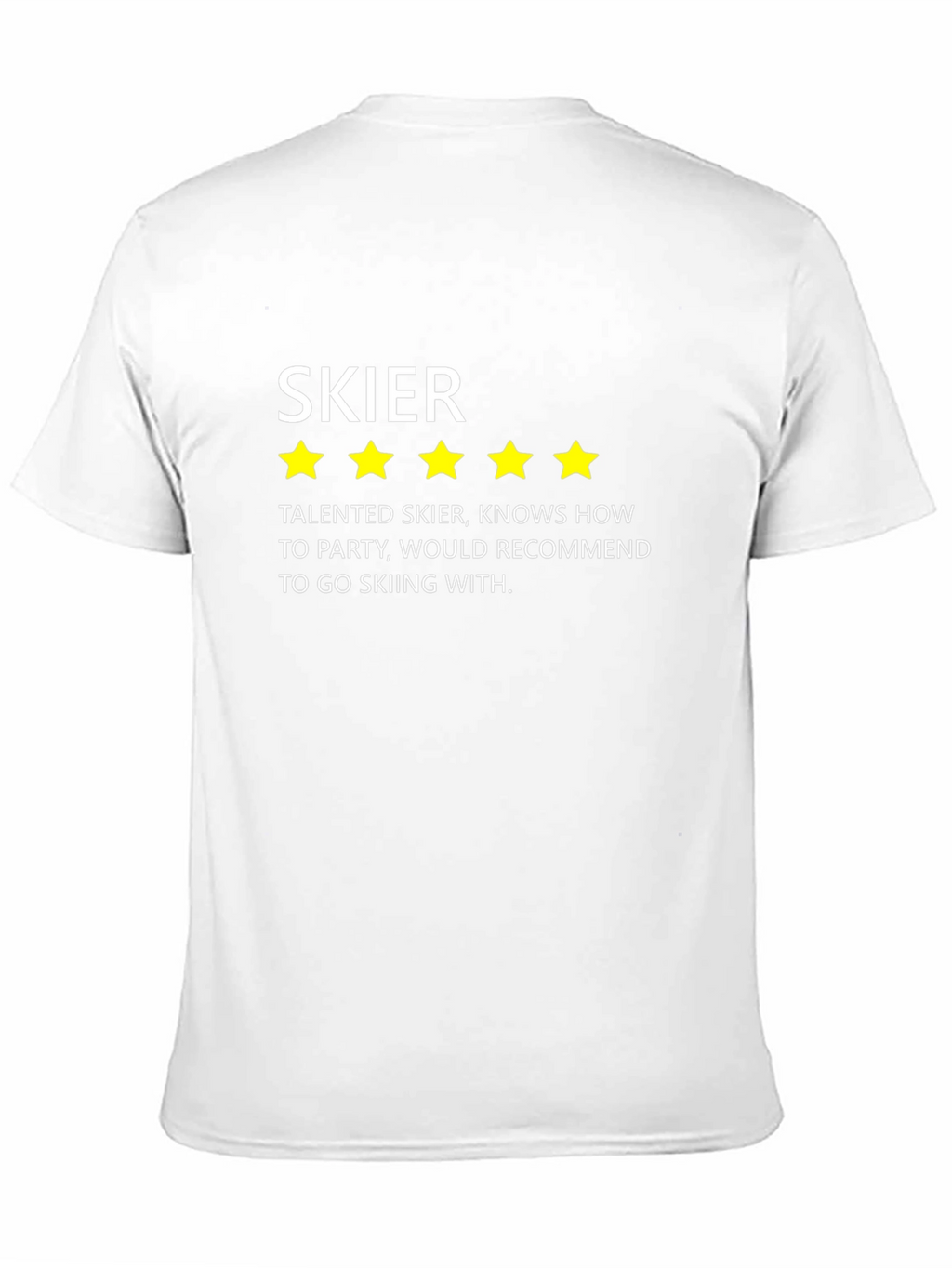 Five-Star Skier T-Shirt - Skiing Gift