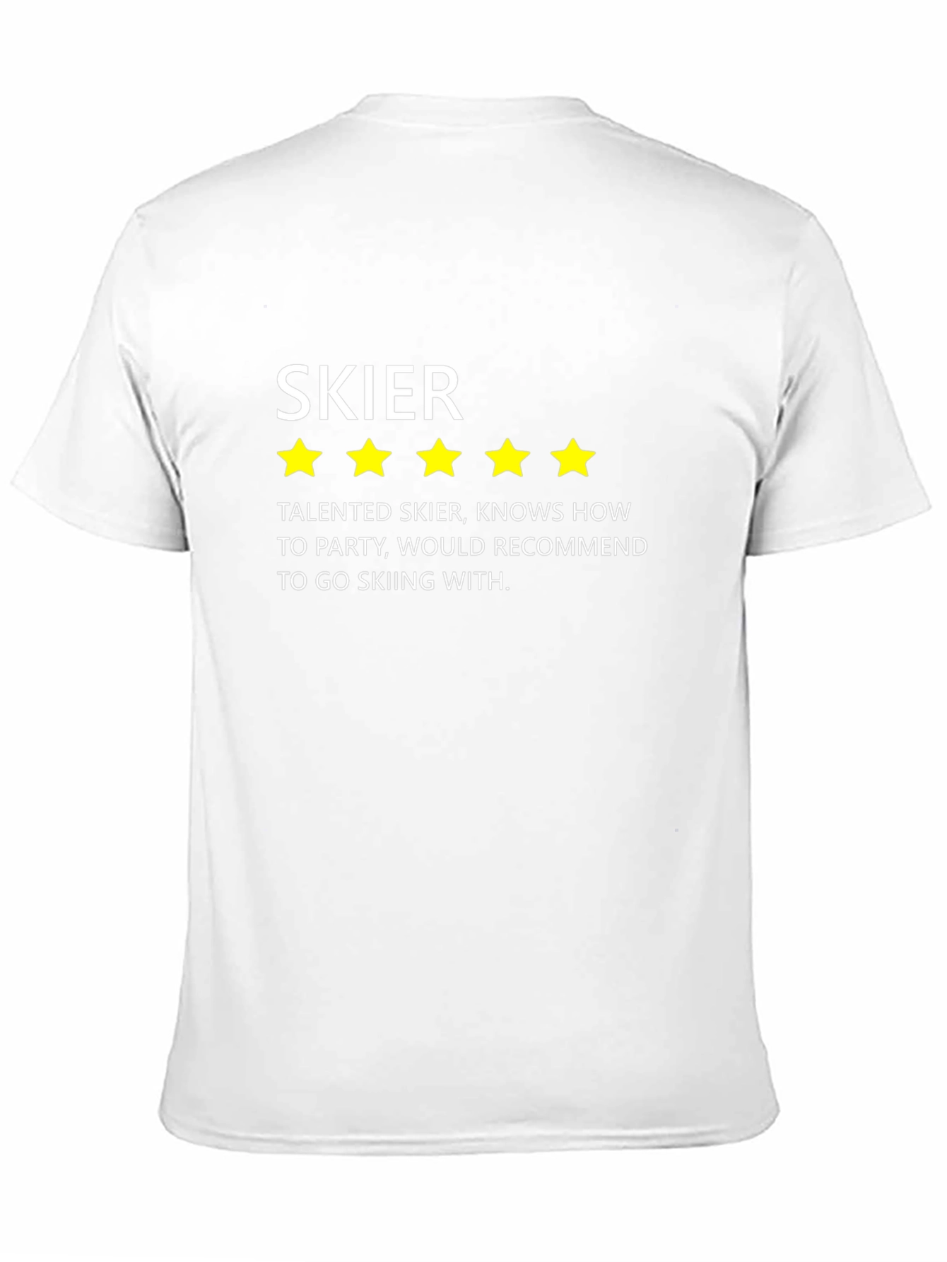 Five-Star Skier T-Shirt - Skiing Gift