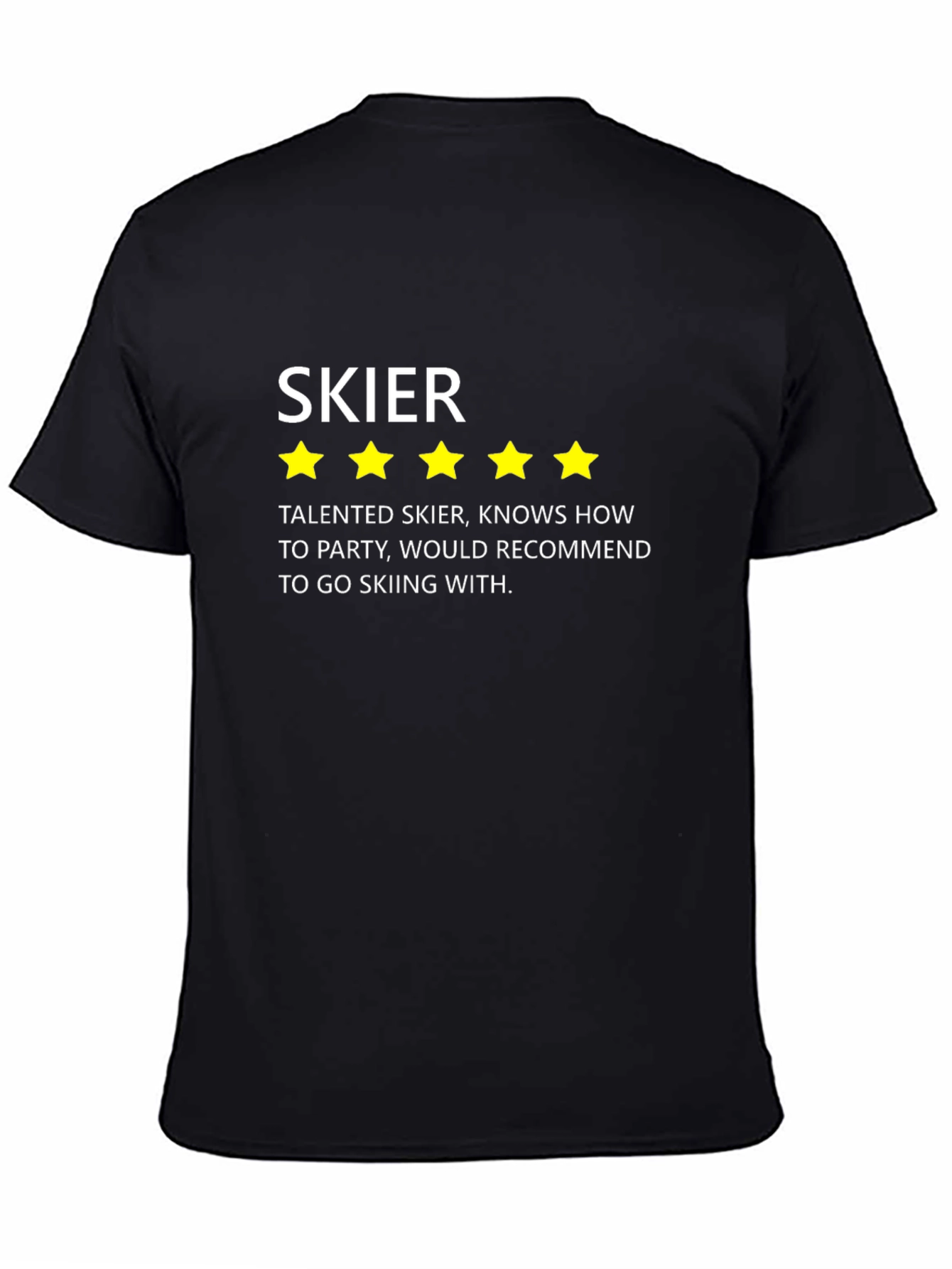 Five-Star Skier T-Shirt - Skiing Gift