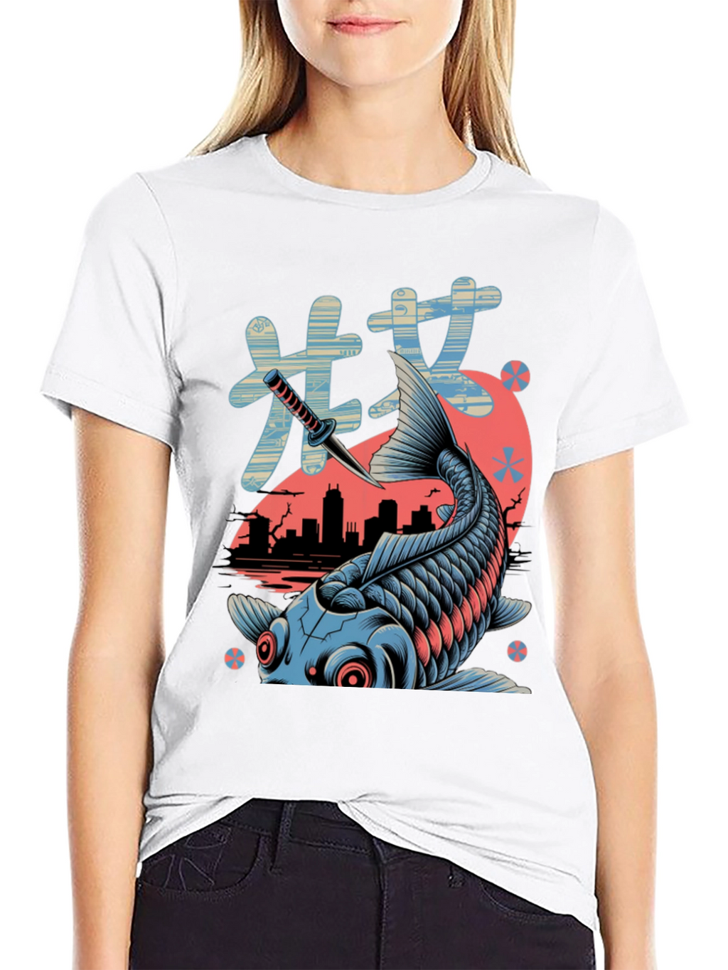Koi Fish Graphic Tee - Urban Style