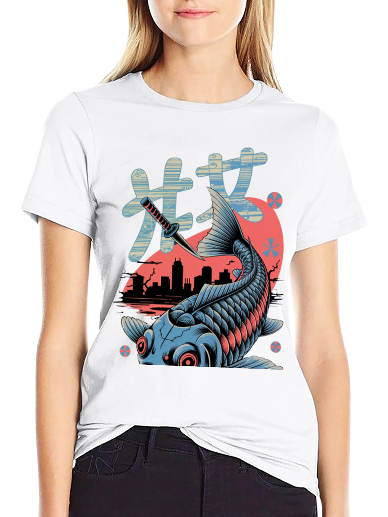 Koi Fish Graphic Tee - Urban Style
