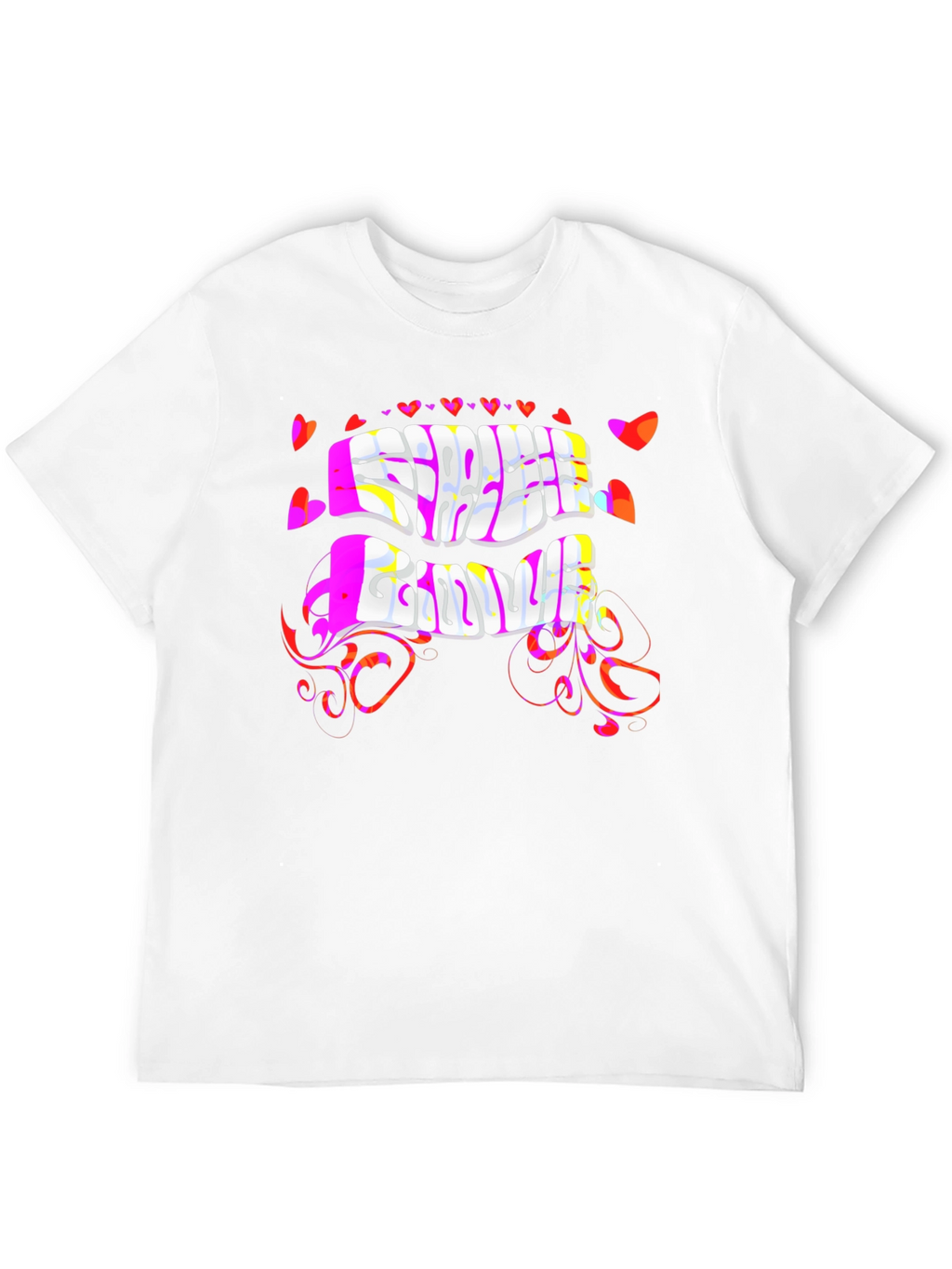 Free Love Psychedelic Black T-Shirt