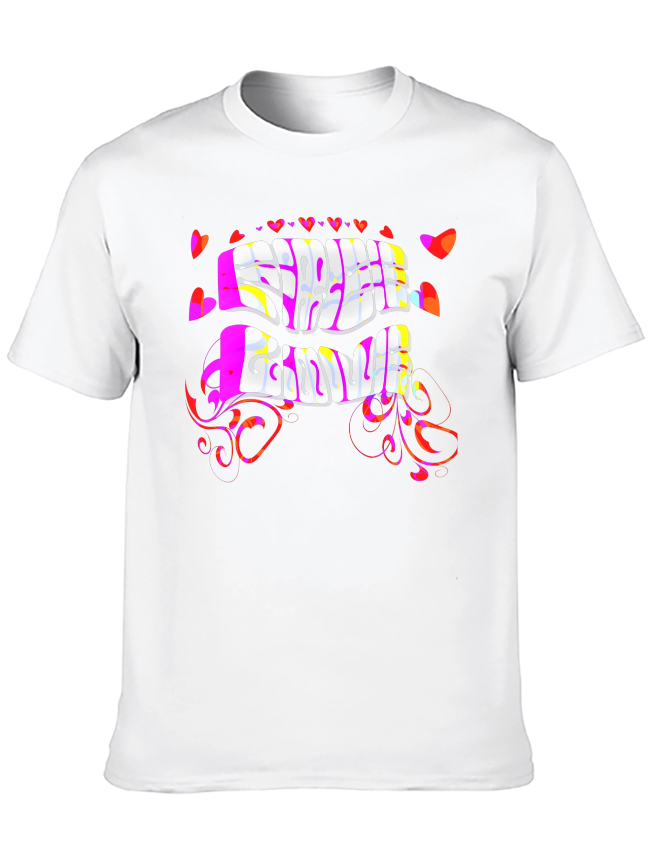 Free Love Psychedelic Black T-Shirt