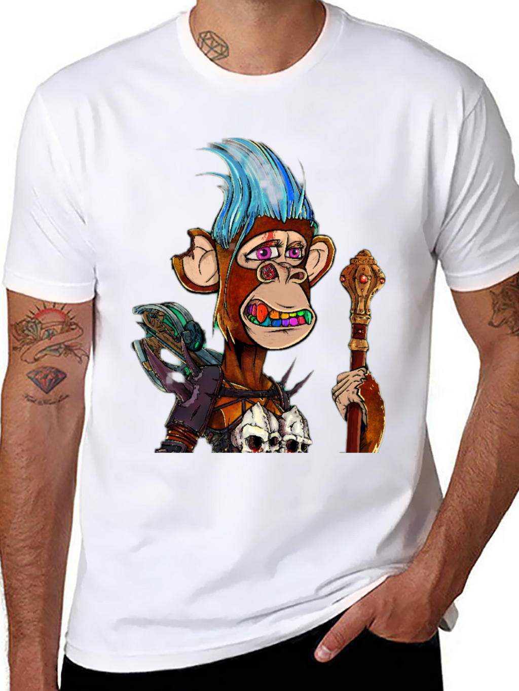 Ape NFT Graphic Print T-Shirt