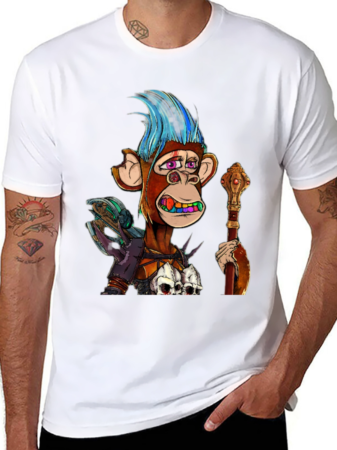 Ape NFT Graphic Print T-Shirt