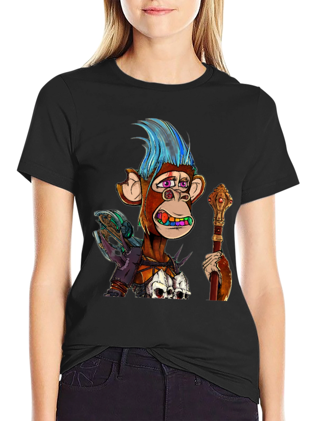 Ape NFT Graphic Print T-Shirt