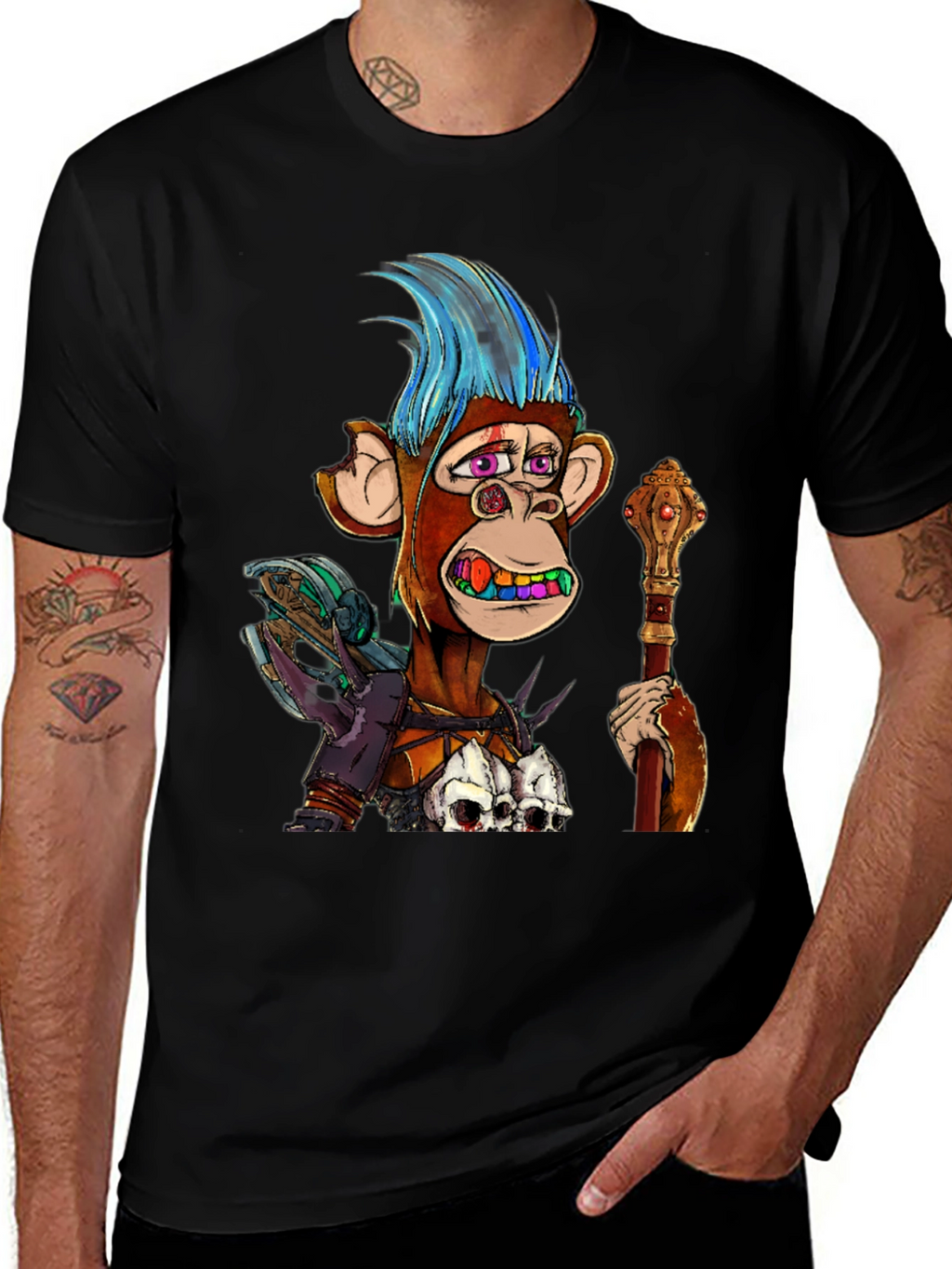 Ape NFT Graphic Print T-Shirt