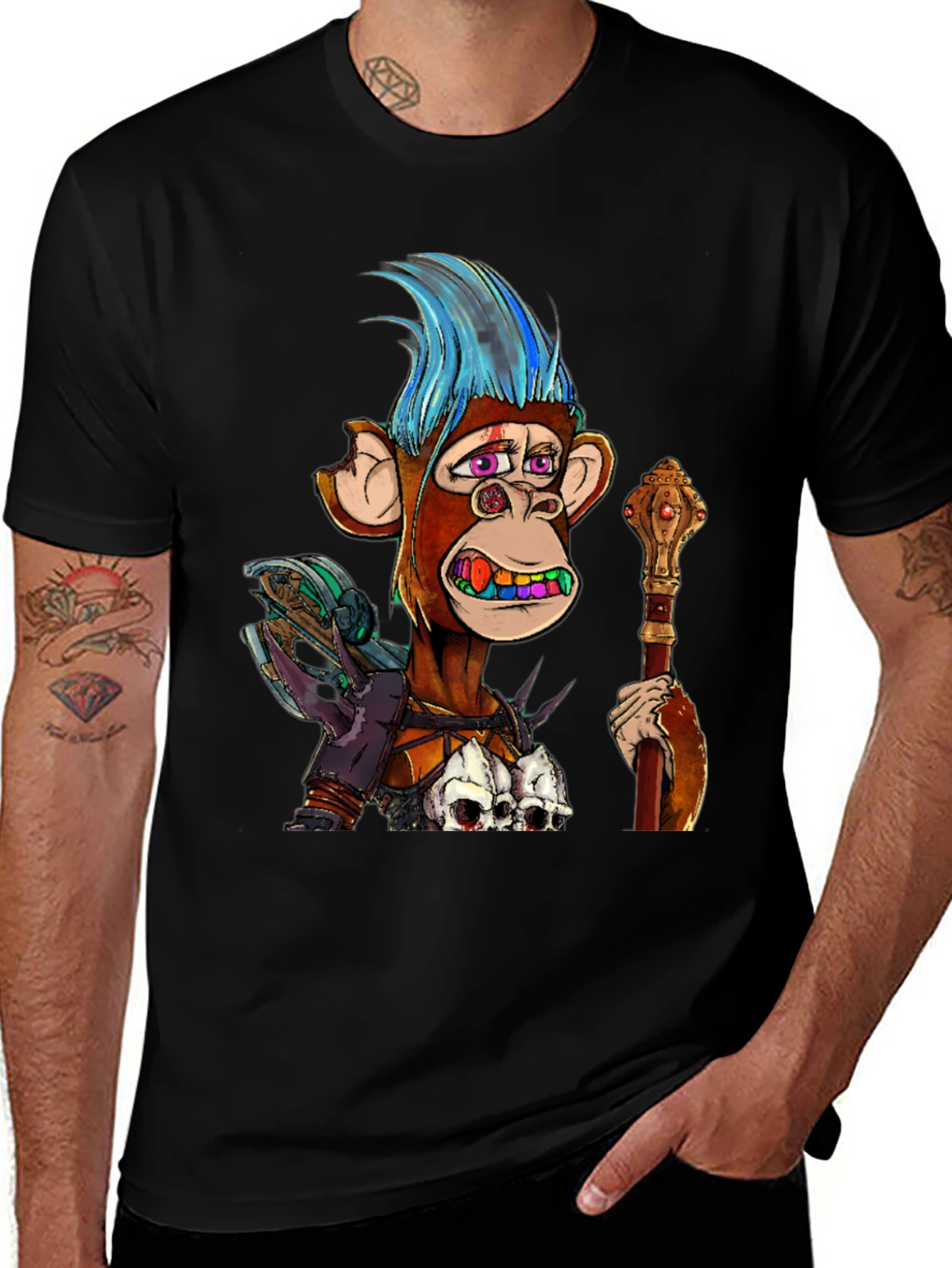 Ape NFT Graphic Print T-Shirt