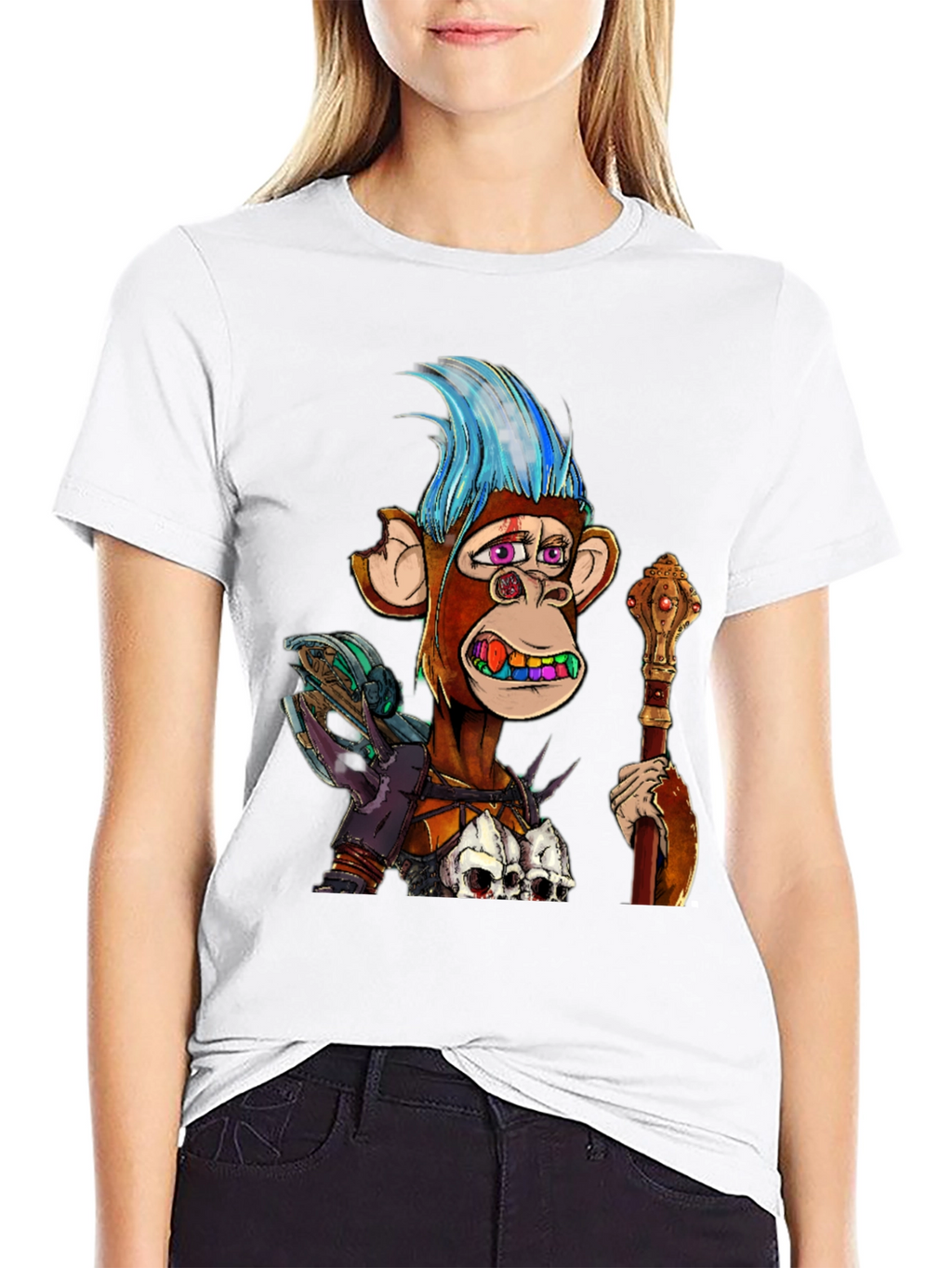 Ape NFT Graphic Print T-Shirt
