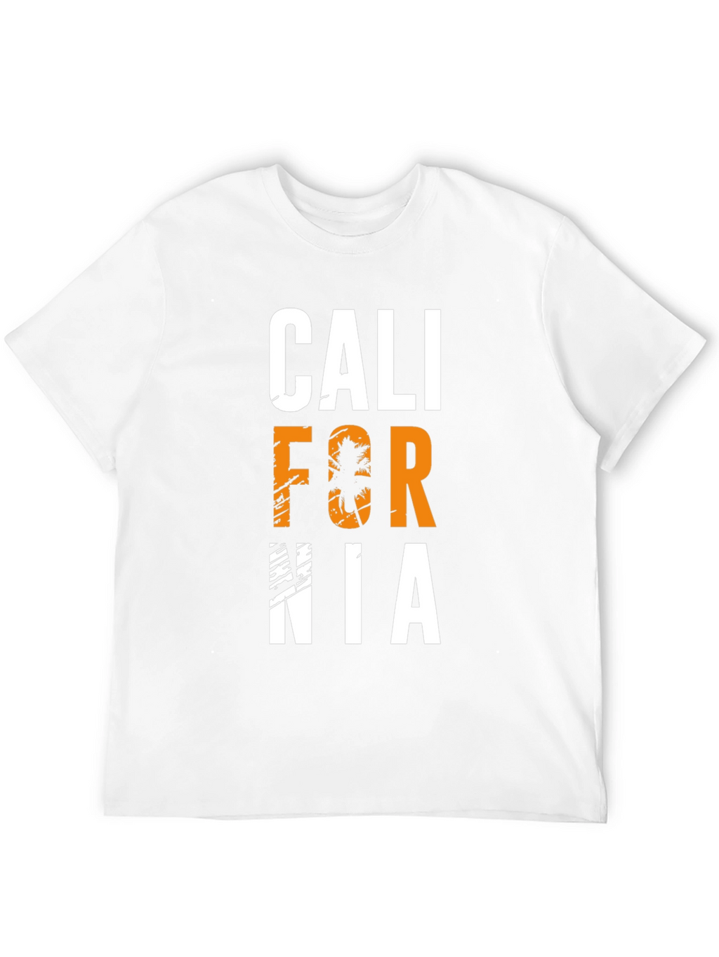 California Palm Tree Graphic Black T-Shirt