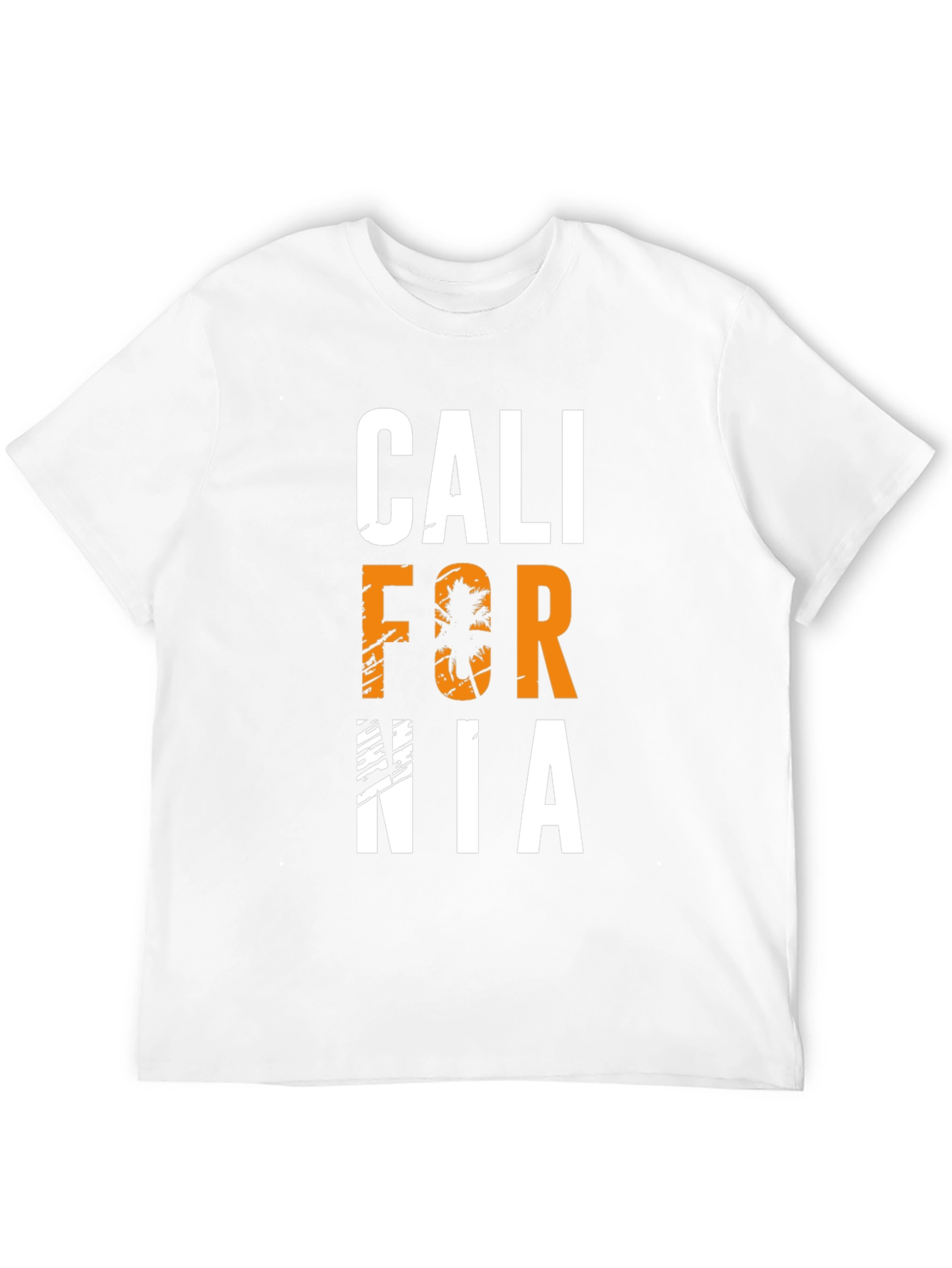 California Palm Tree Graphic Black T-Shirt