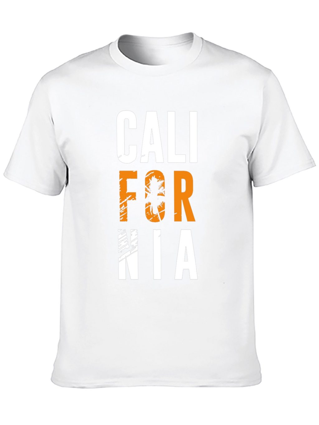 California Palm Tree Graphic Black T-Shirt