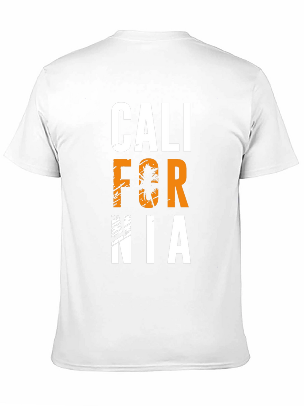 California Palm Tree Graphic Black T-Shirt