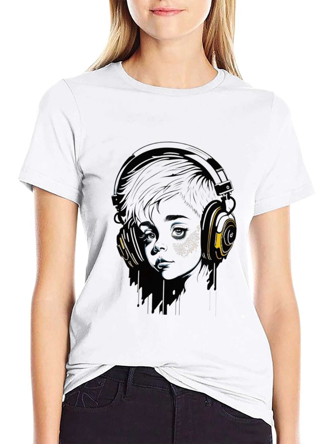 Headphones T-Shirt - Edgy Graphic Tee