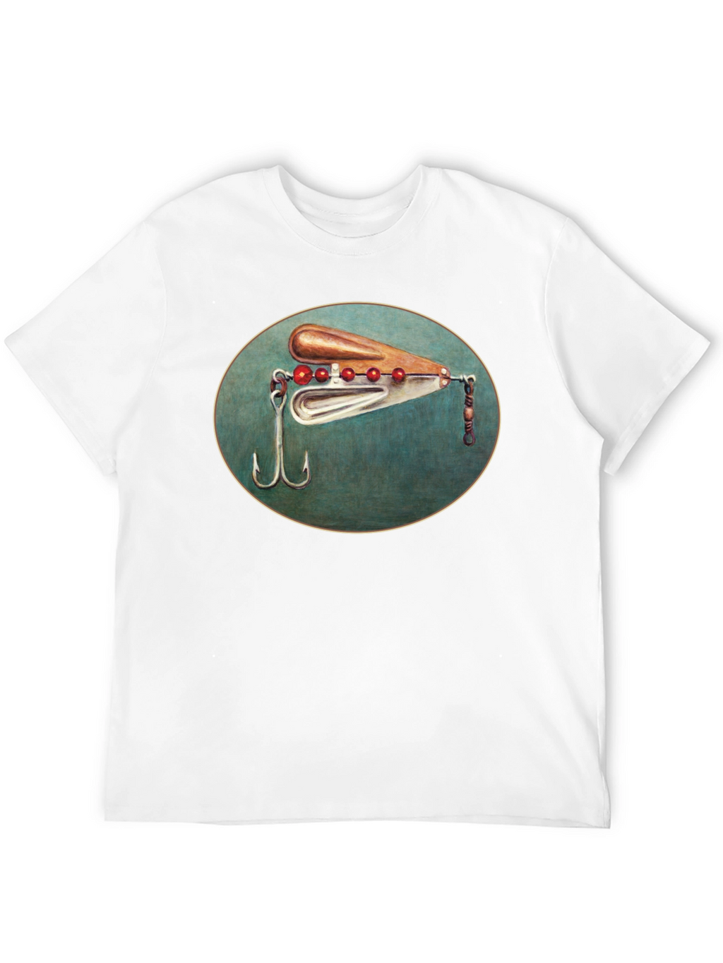 Fishing Lure Graphic Tee - Black Cotton T-Shirt