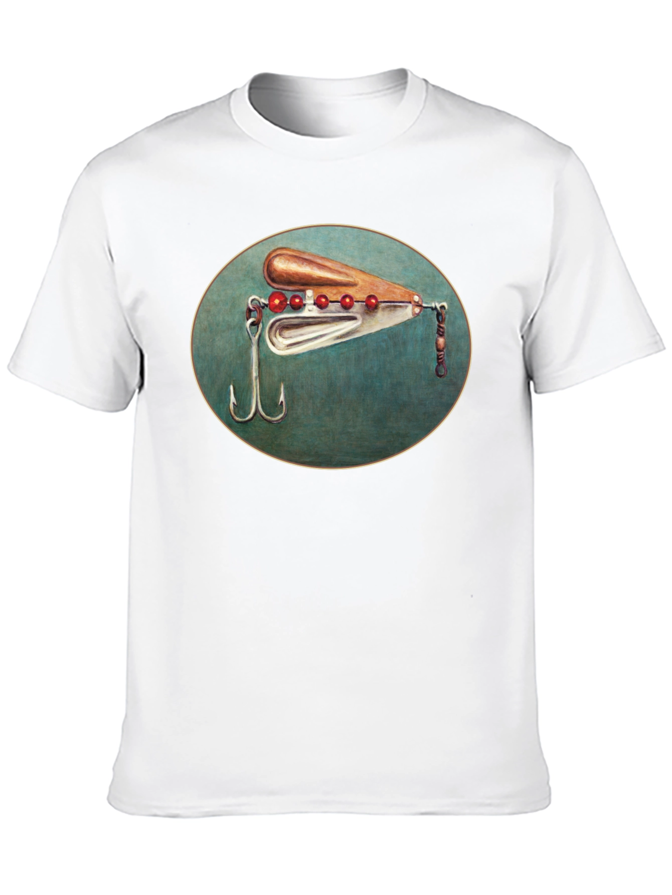 Fishing Lure Graphic Tee - Black Cotton T-Shirt