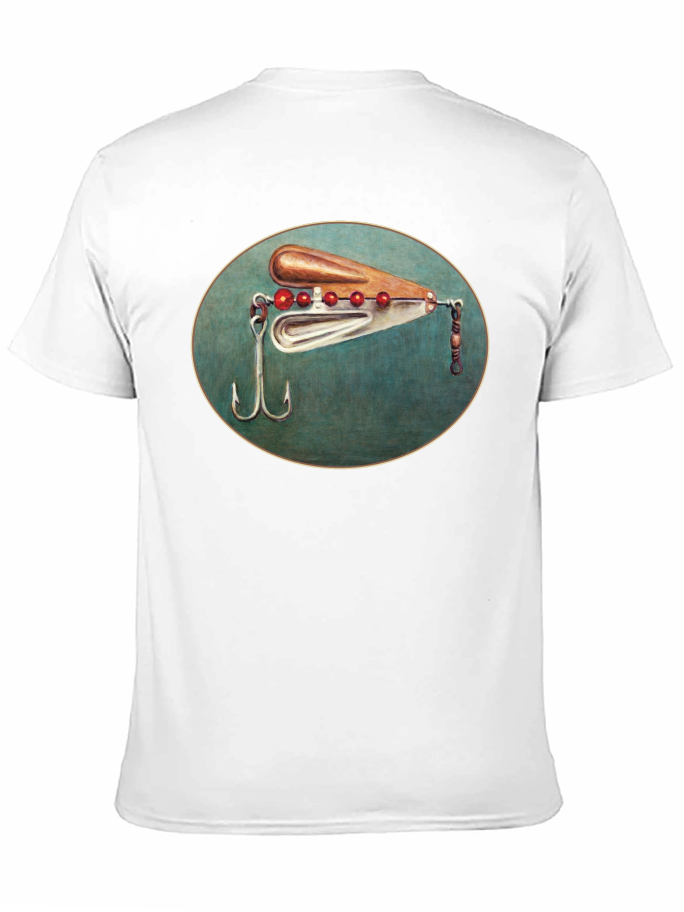 Fishing Lure Graphic Tee - Black Cotton T-Shirt