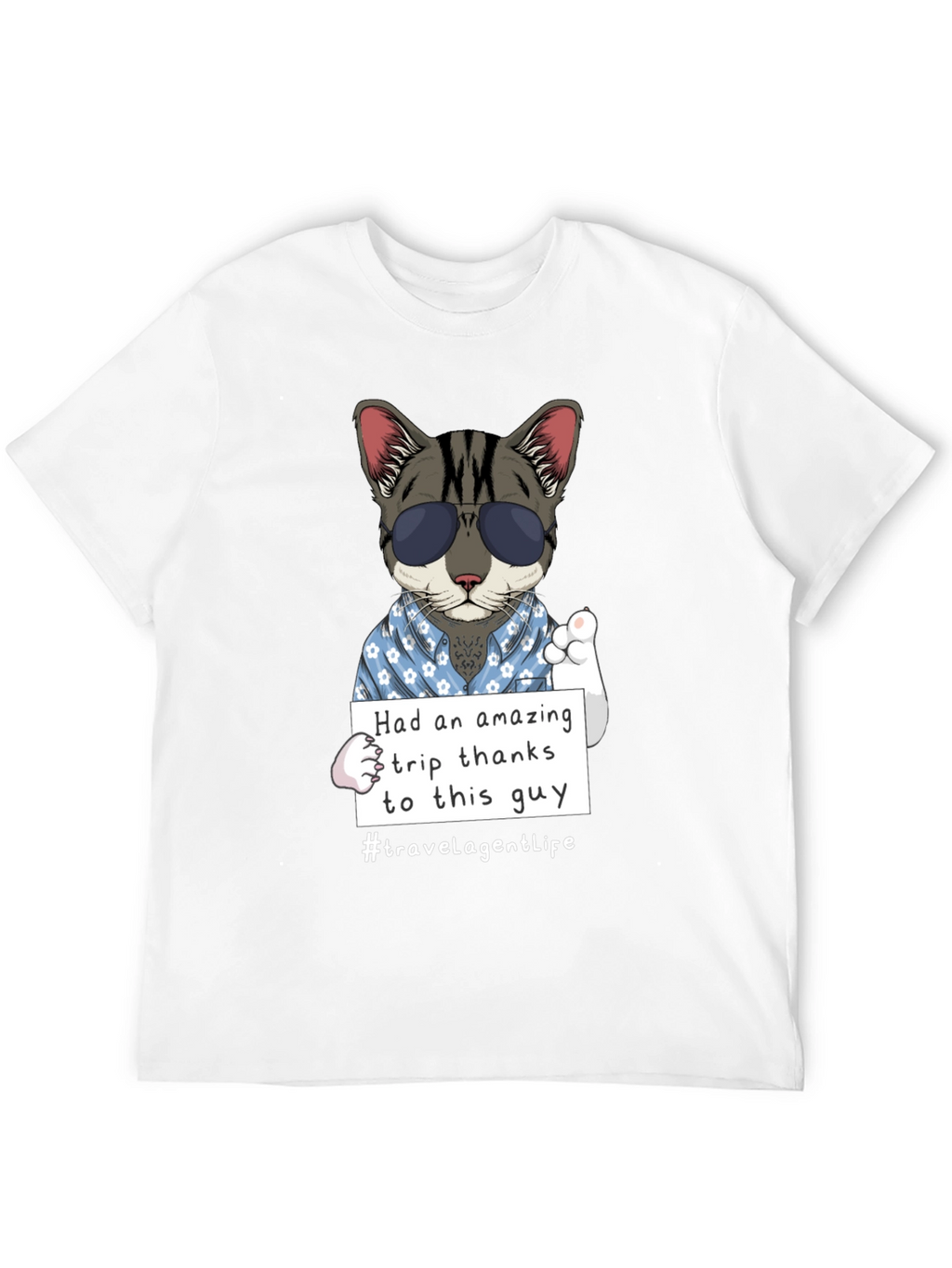 Cool Cat Travel Agent T-Shirt