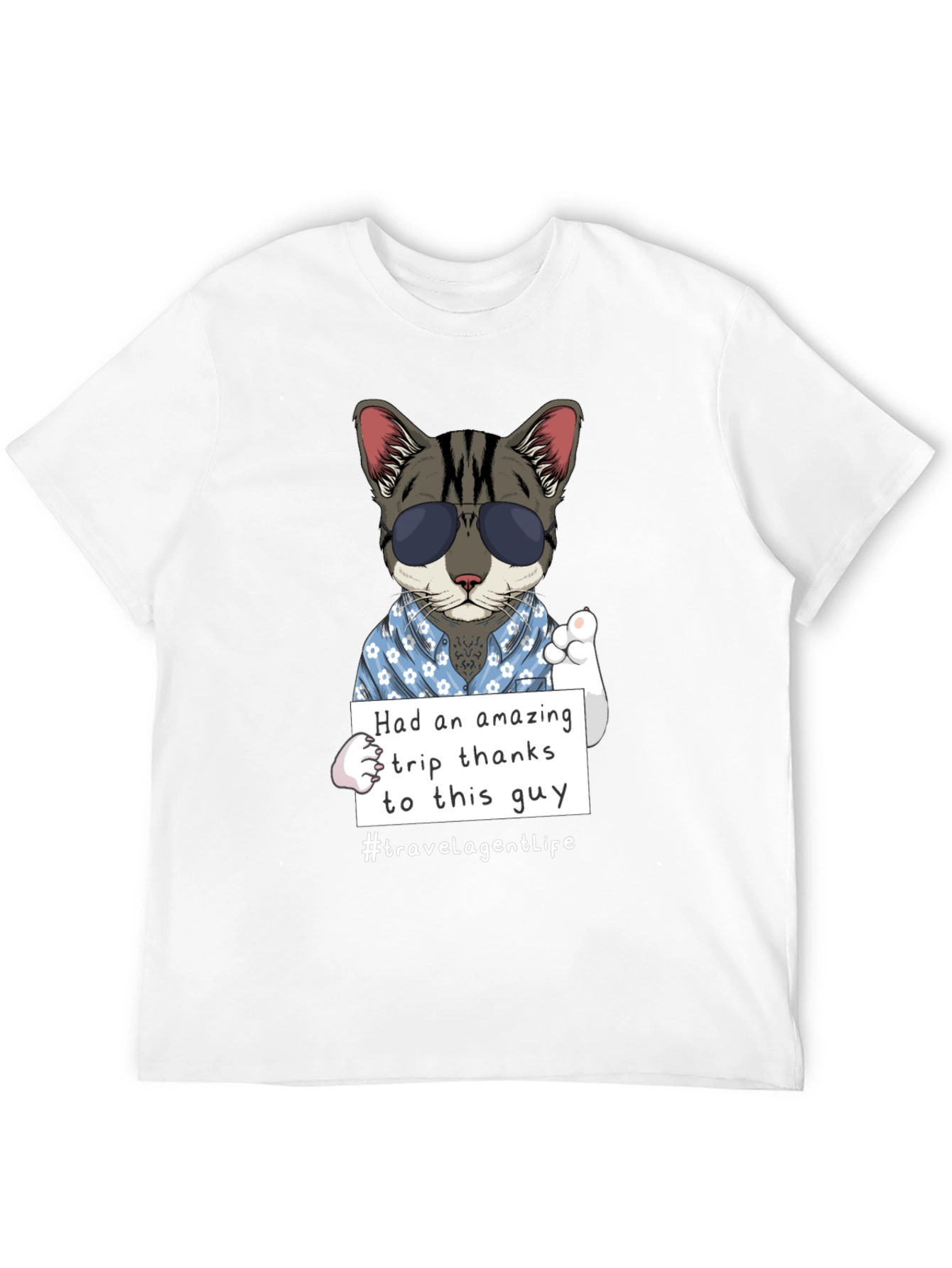 Cool Cat Travel Agent T-Shirt