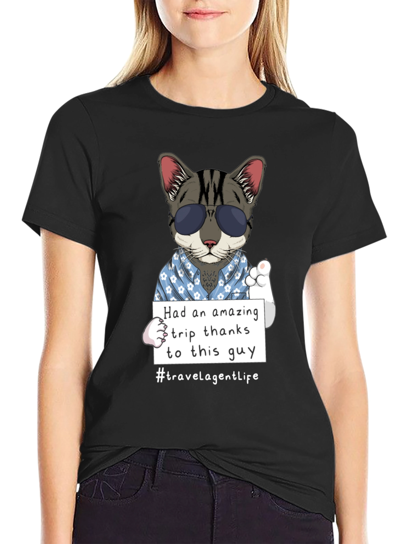 Cool Cat Travel Agent T-Shirt