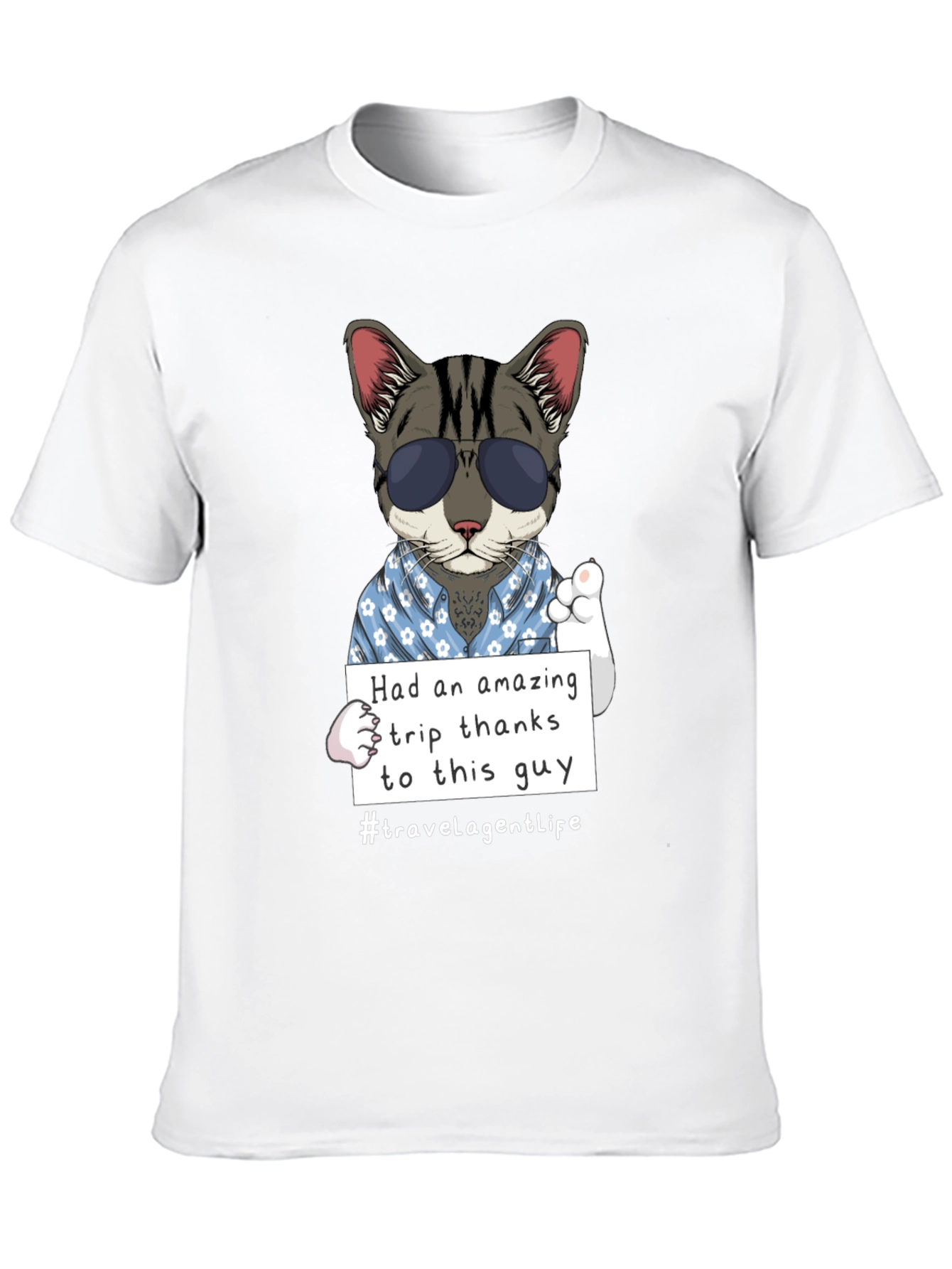 Cool Cat Travel Agent T-Shirt