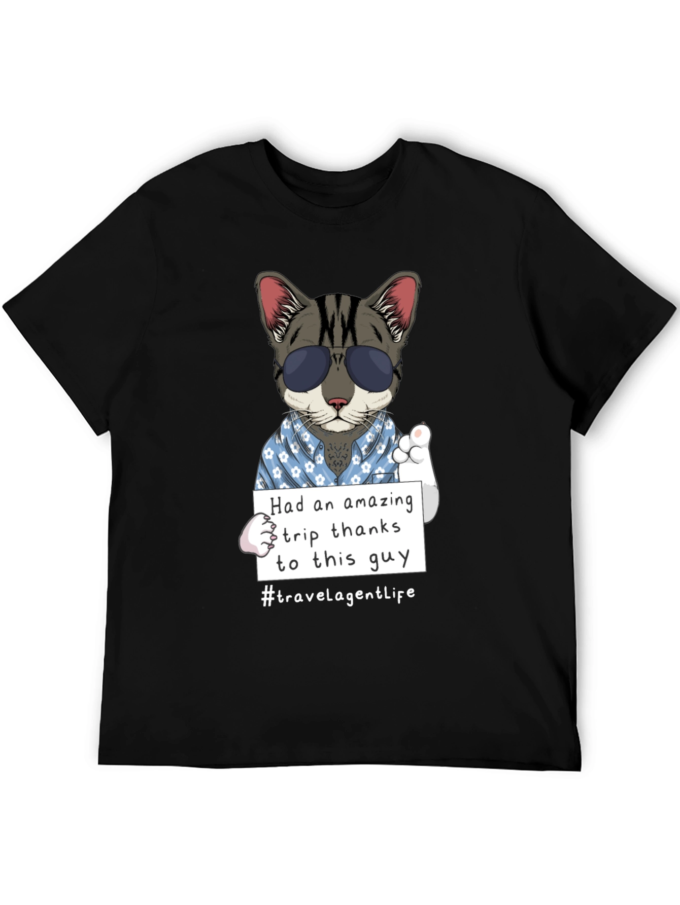 Cool Cat Travel Agent T-Shirt