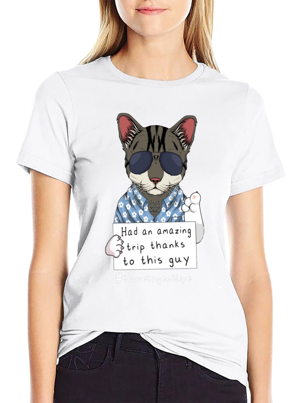 Cool Cat Travel Agent T-Shirt