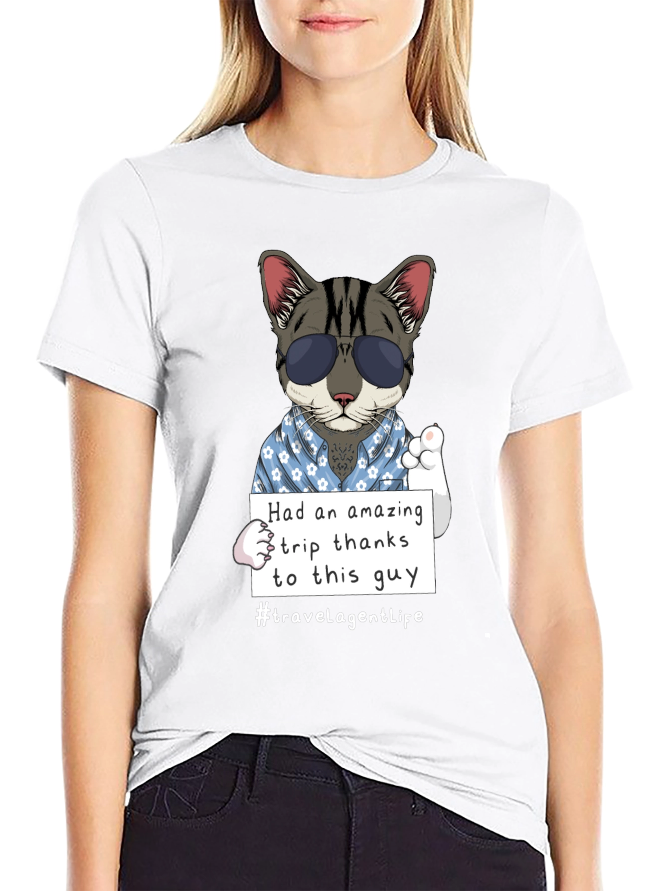 Cool Cat Travel Agent T-Shirt