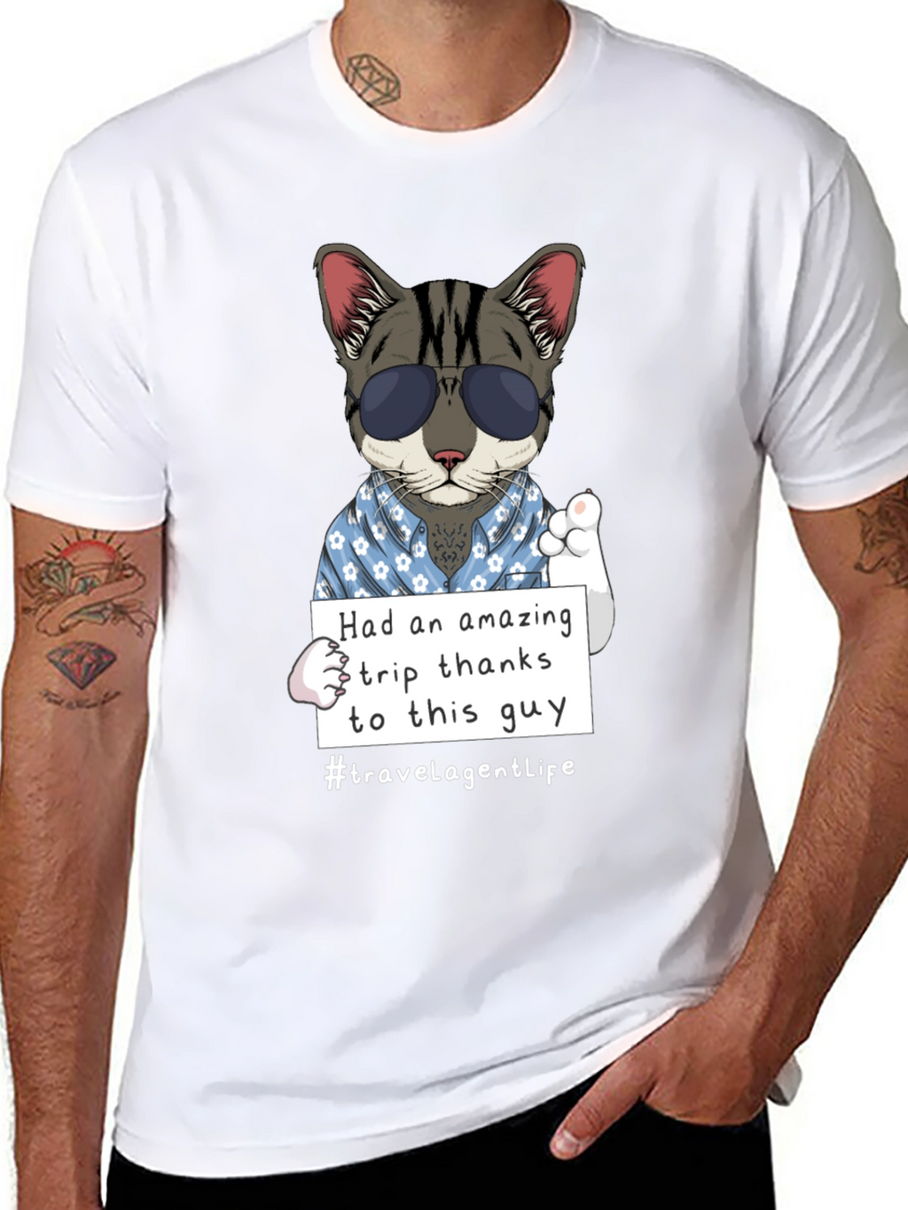 Cool Cat Travel Agent T-Shirt