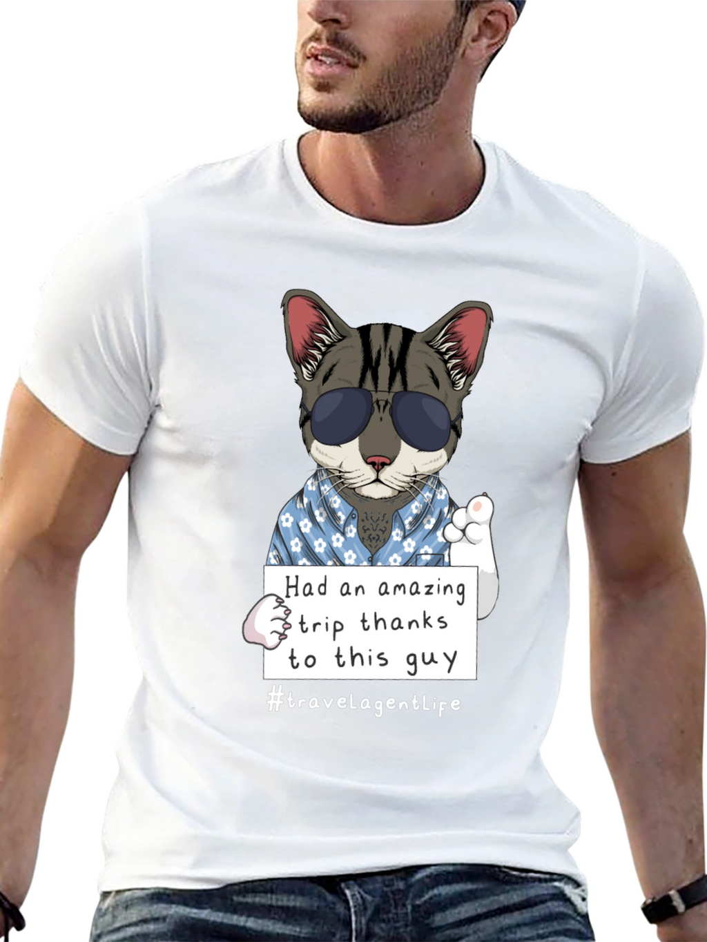Cool Cat Travel Agent T-Shirt