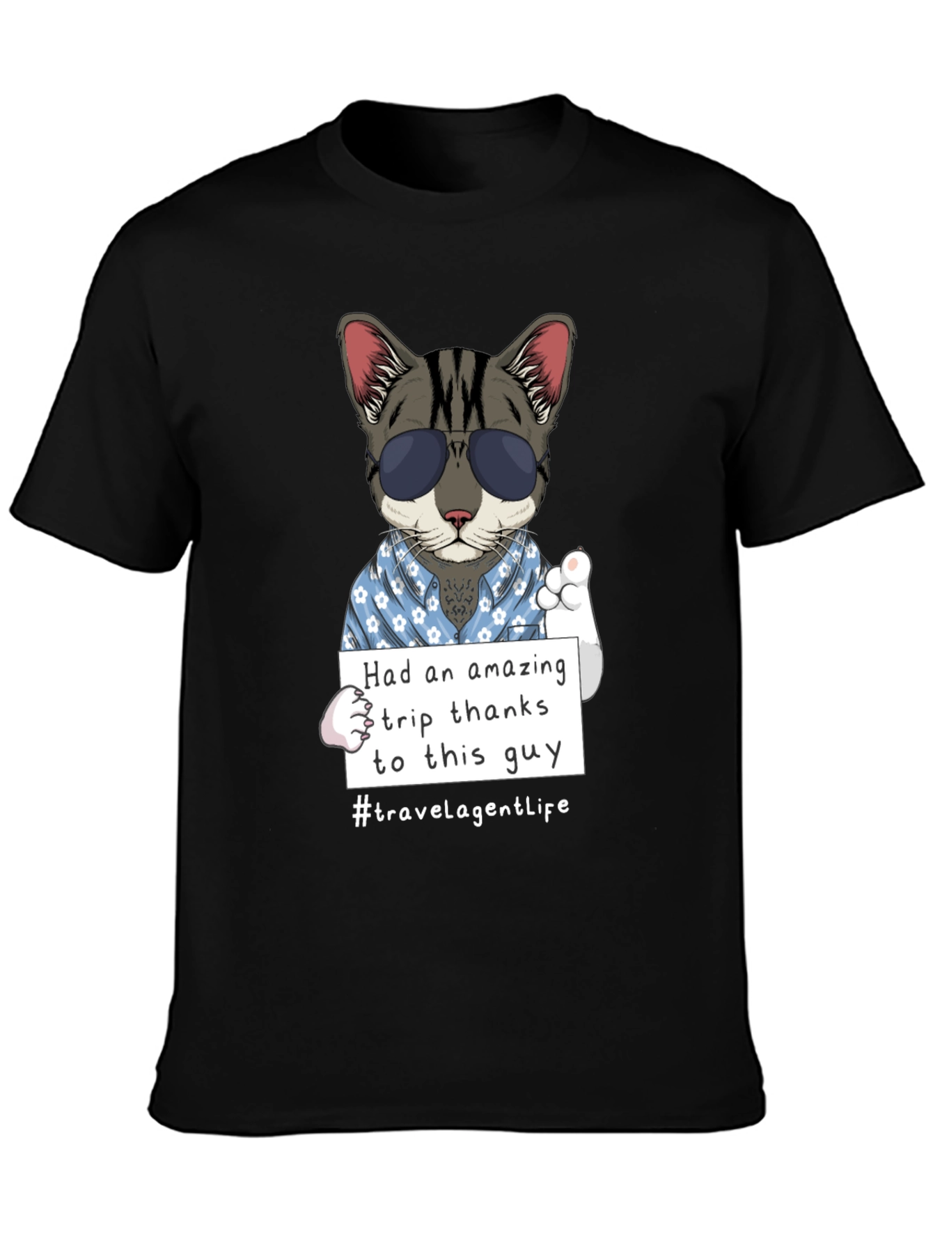 Cool Cat Travel Agent T-Shirt