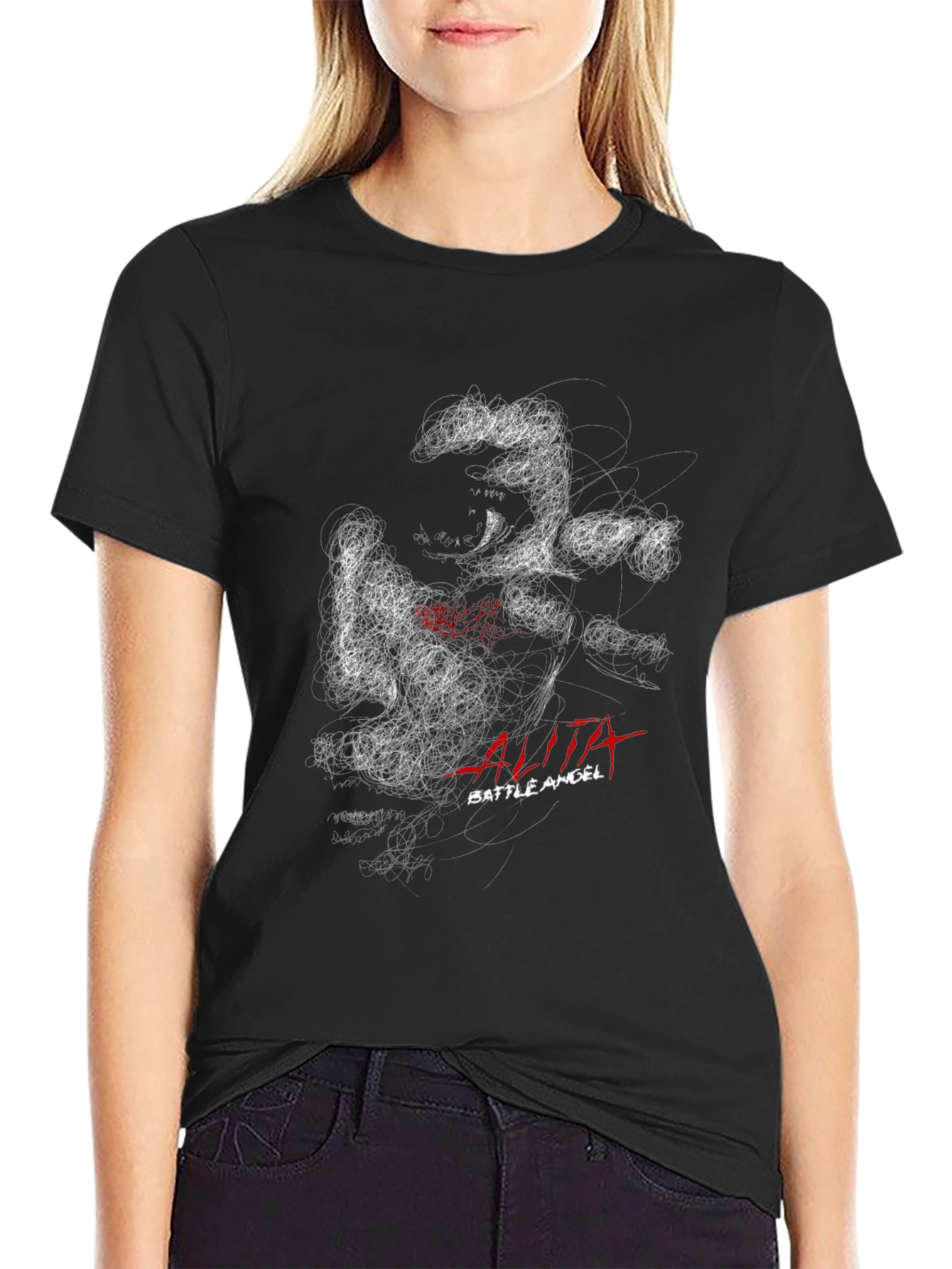 Alita: Battle Angel Black T-Shirt - Sci-Fi Movie Fan Apparel