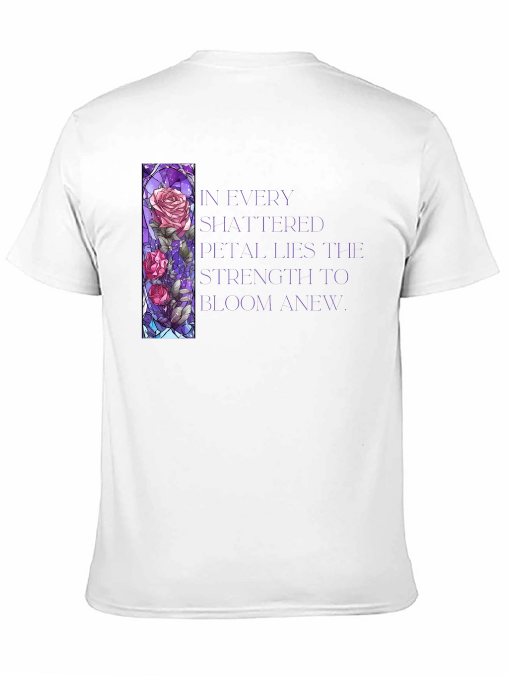 Floral Stained Glass Graphic T-Shirt
