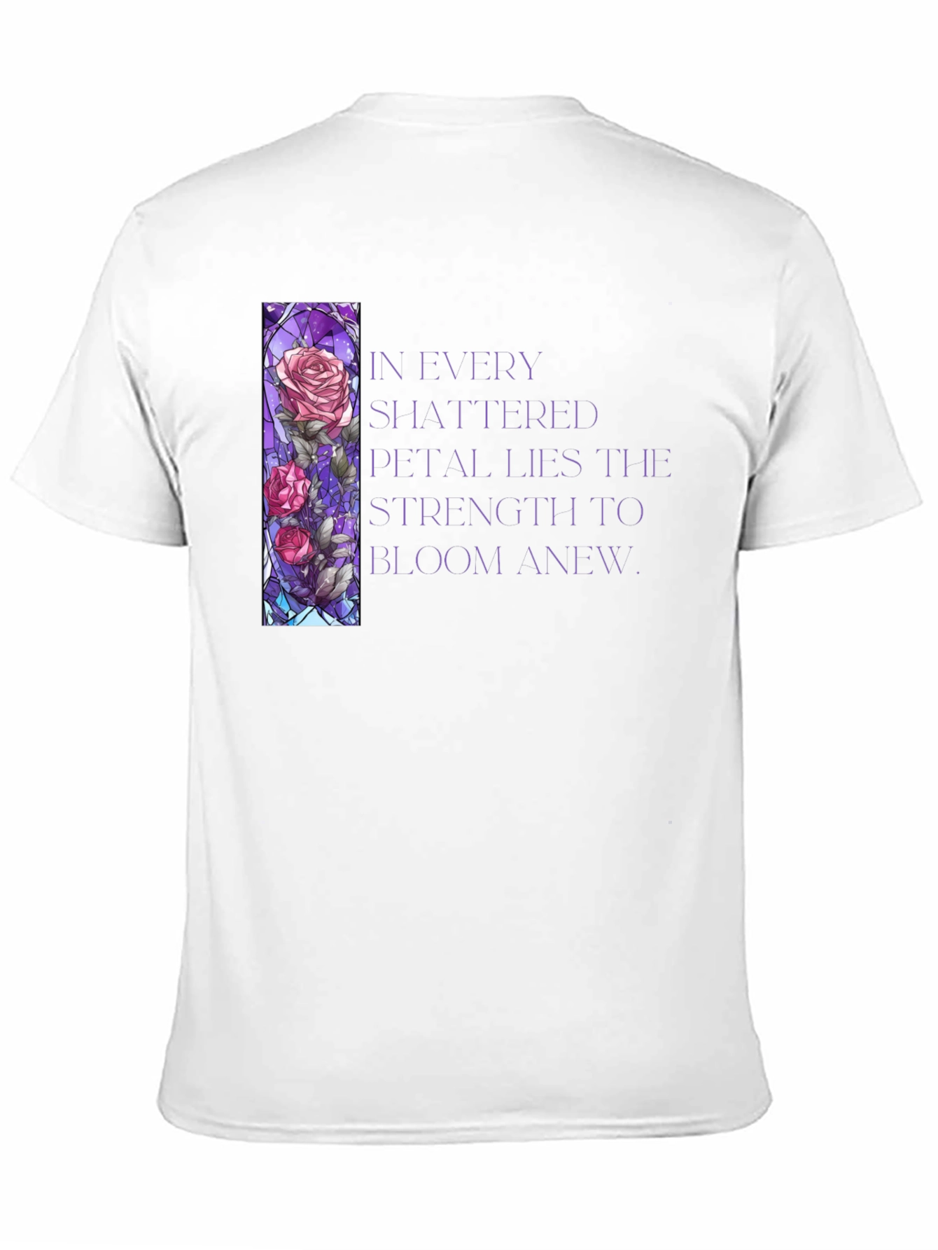 Floral Stained Glass Graphic T-Shirt