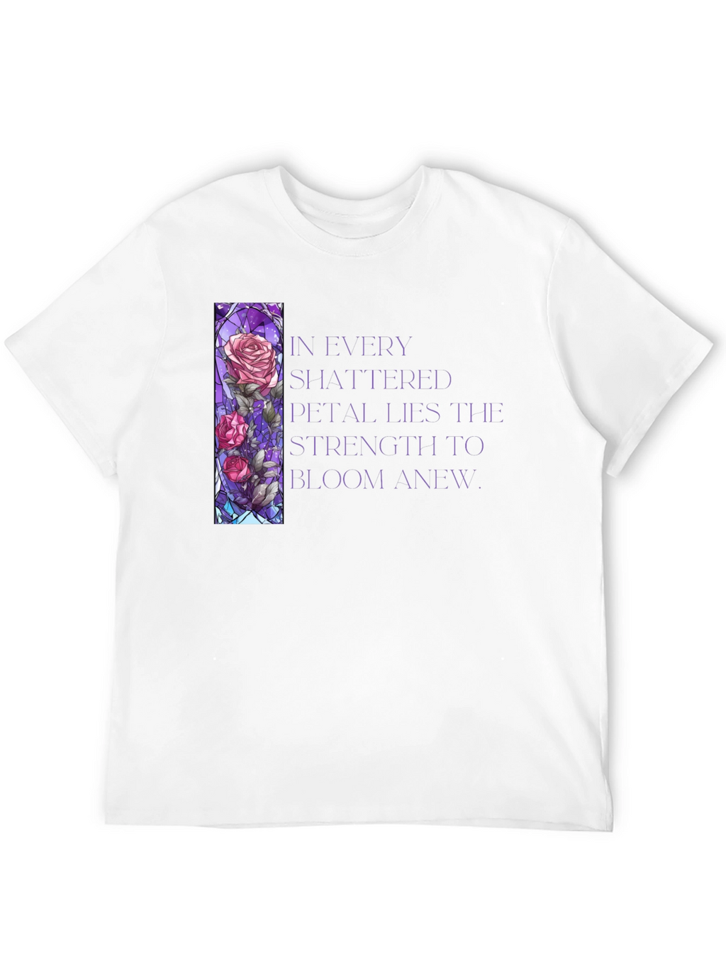 Floral Stained Glass Graphic T-Shirt