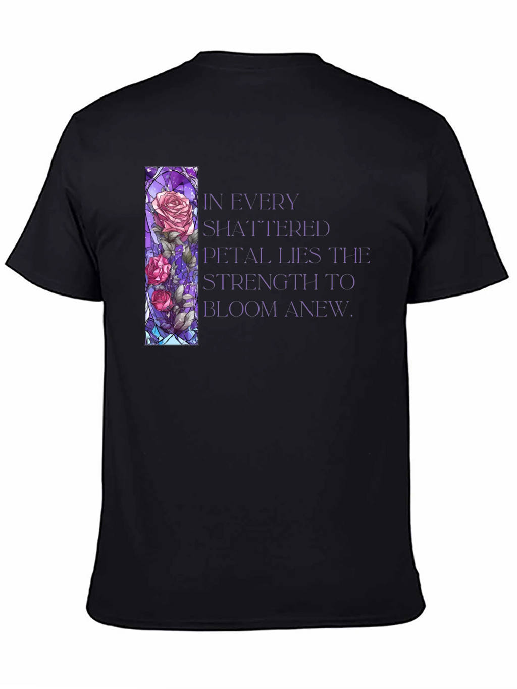 Floral Stained Glass Graphic T-Shirt