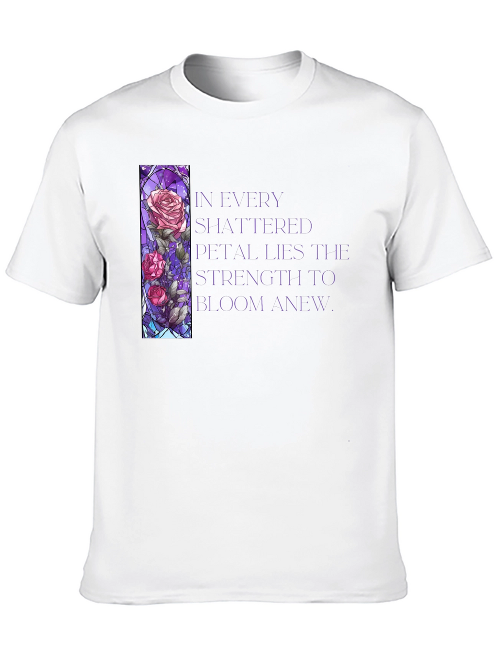 Floral Stained Glass Graphic T-Shirt