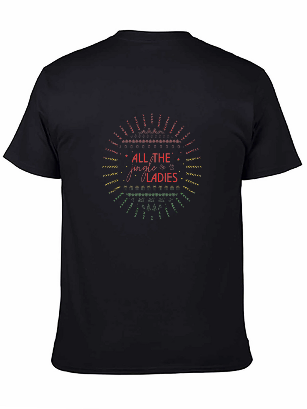 All the Jingle Ladies Black Graphic Tee