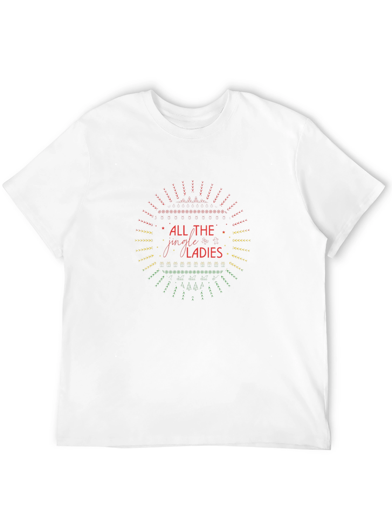 All the Jingle Ladies Black Graphic Tee