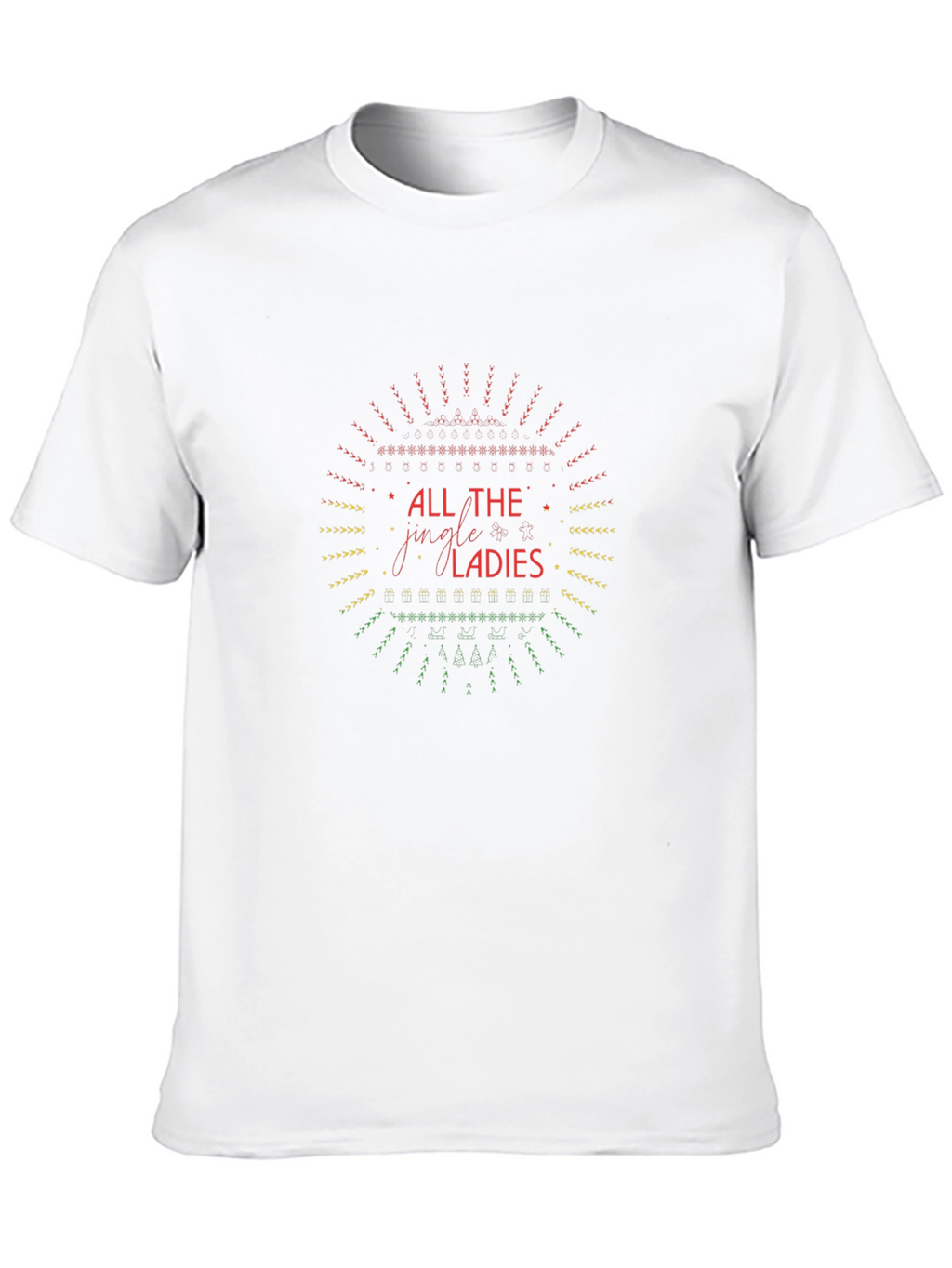 All the Jingle Ladies Black Graphic Tee