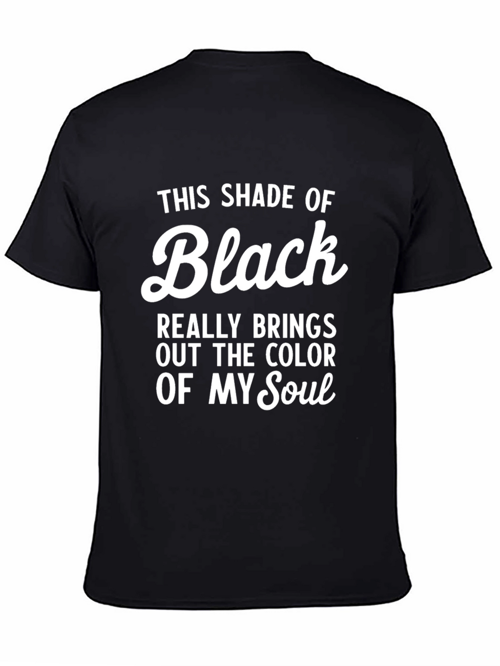 Black Soul Graphic Tee - Mens Statement T-Shirt