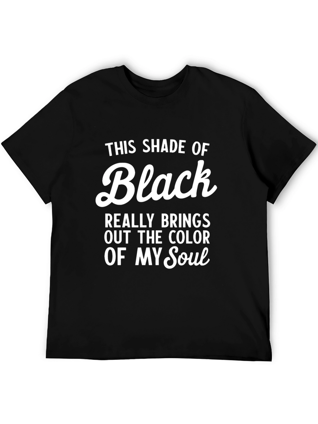 Black Soul Graphic Tee - Mens Statement T-Shirt