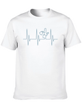 Shopping Heartbeat T-Shirt - Black Cotton Tee