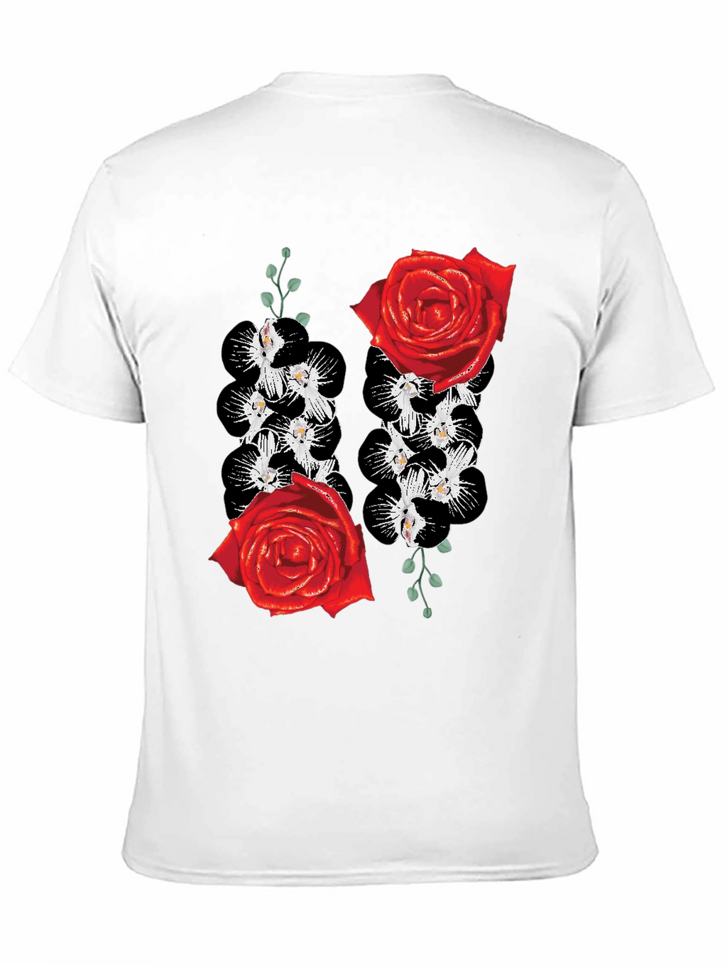 Floral Rose & Orchid Graphic Tee