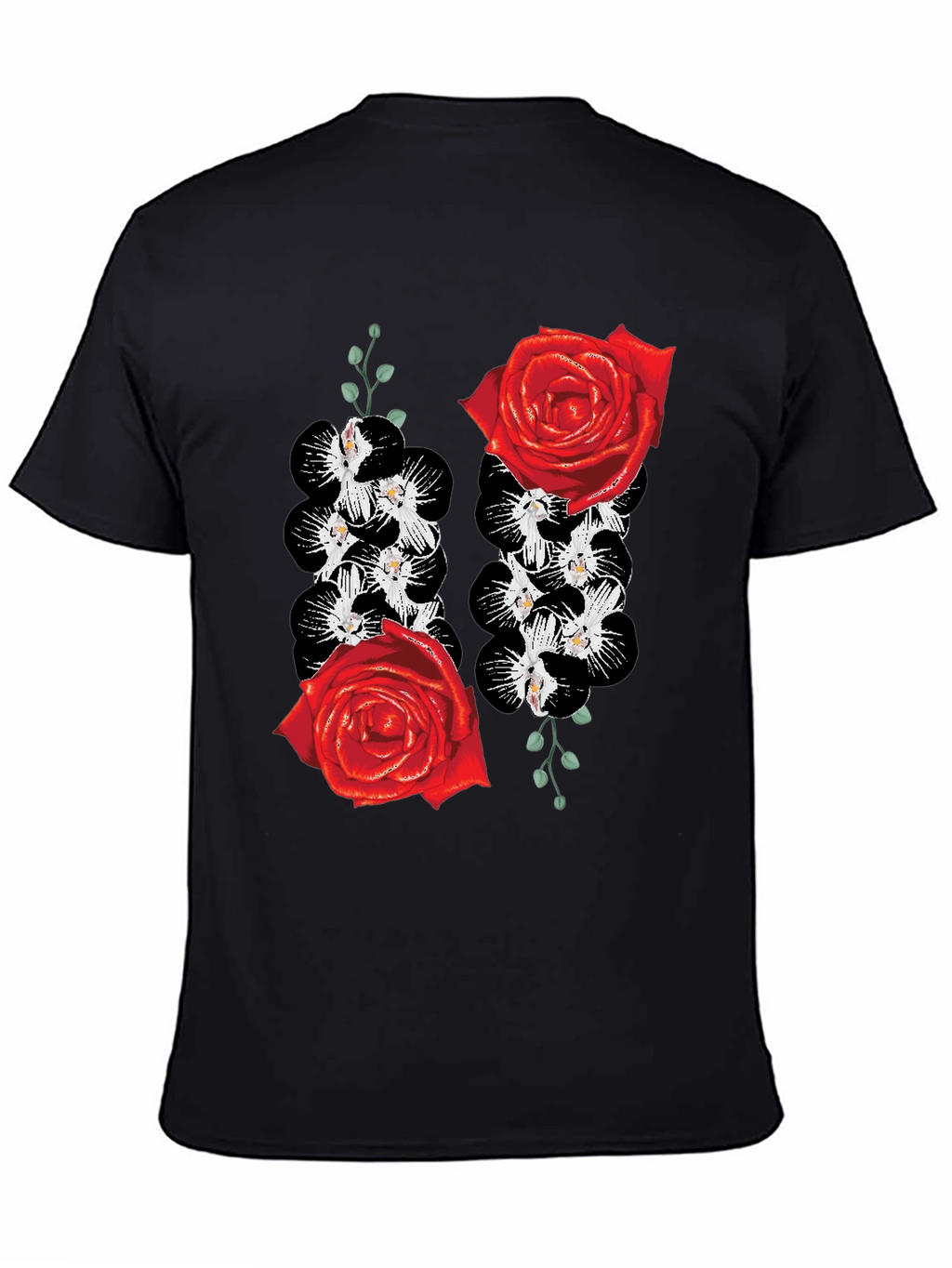 Floral Rose & Orchid Graphic Tee