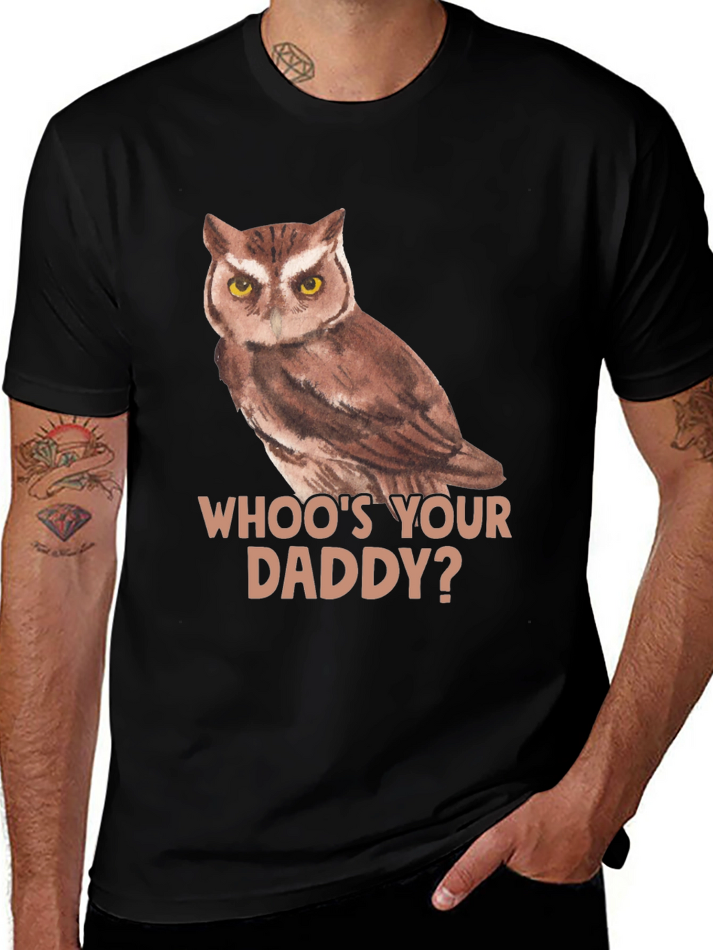 Whoos Your Daddy Owl T-Shirt