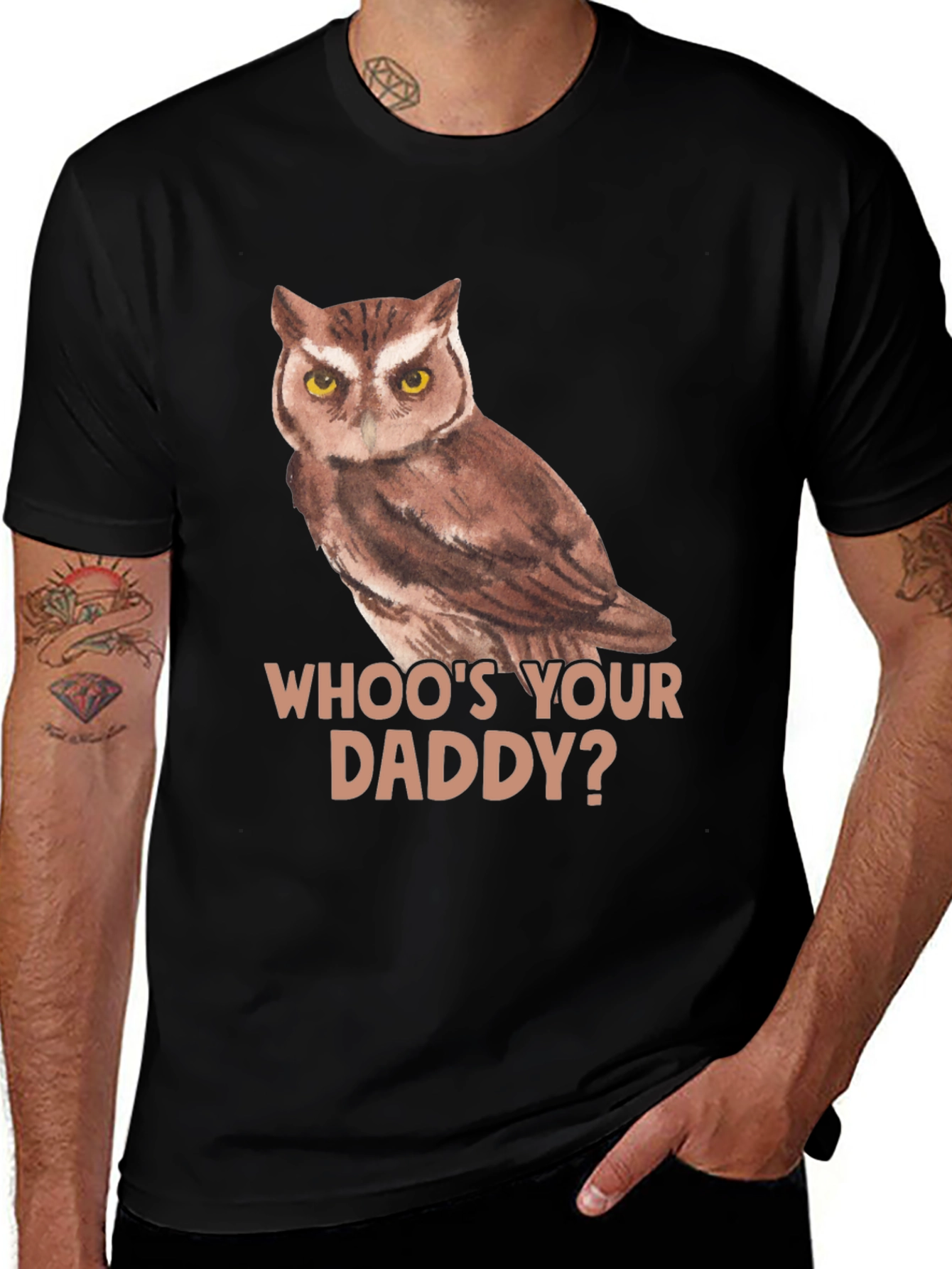 Whoos Your Daddy Owl T-Shirt