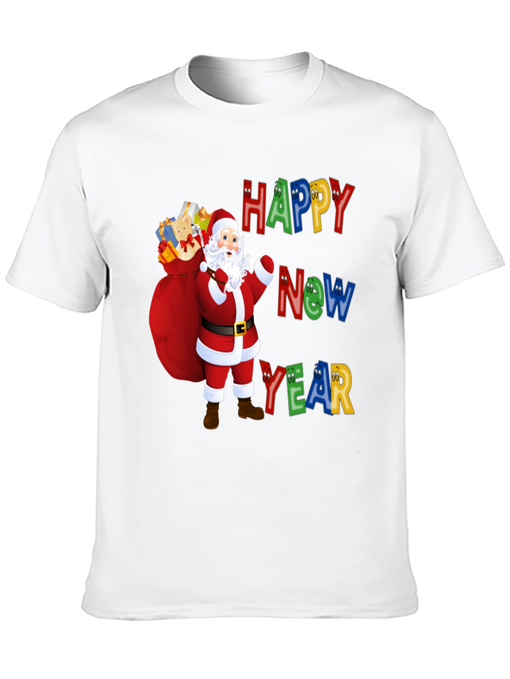 Festive New Year Santa T-Shirt